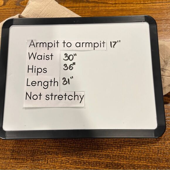 Cummense Sleeveless Beige Button-Down Dress size small - Picture 9 of 13